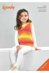 Wendy 7027 Slipover and Waistcoat in Giggles DK and Supreme DK Leaflet