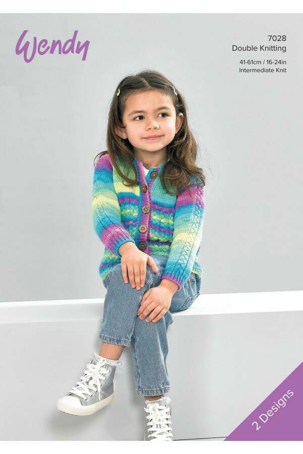 Wendy 7028 Cardigan in Giggles DK Leaflet