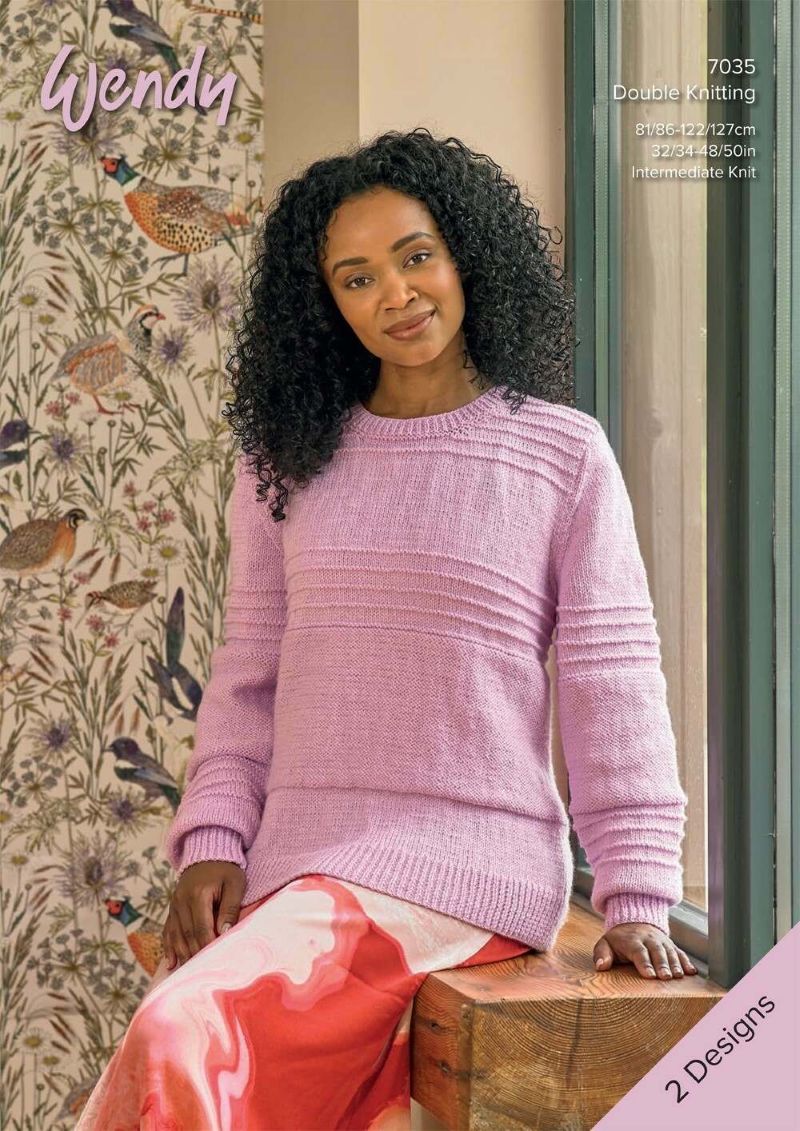 Wendy 7035 Sweaters in Supreme DK Leaflet