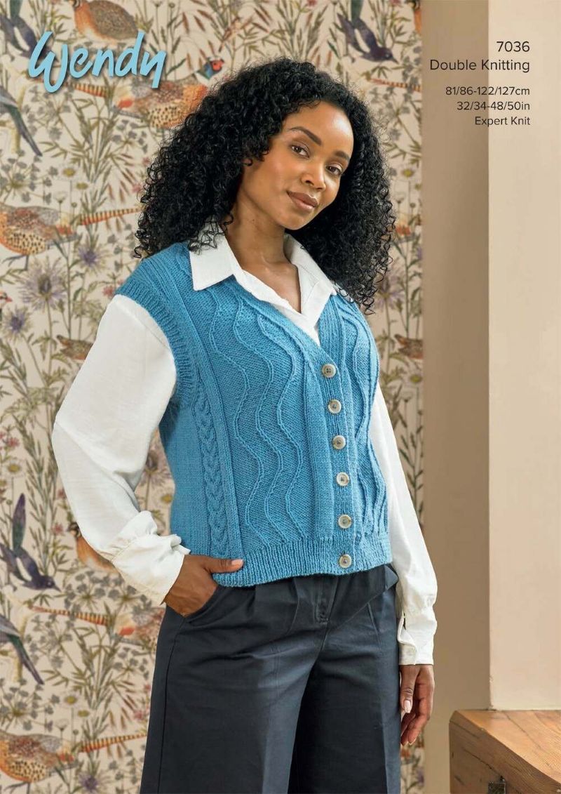Wendy 7036 Waistcoat in Supreme DK Leaflet