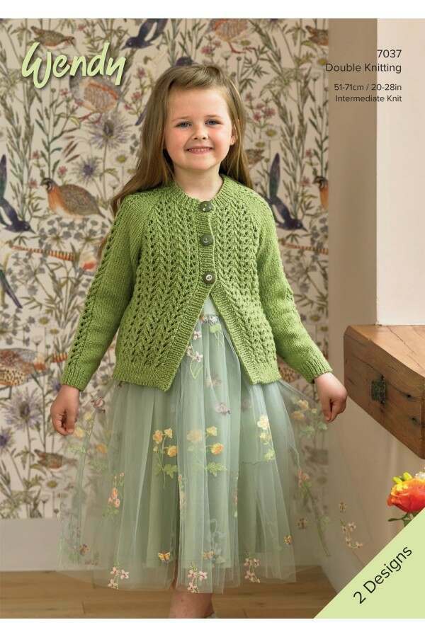 Wendy 7037 Cardigan and Sweater in Supreme DK Leaflet