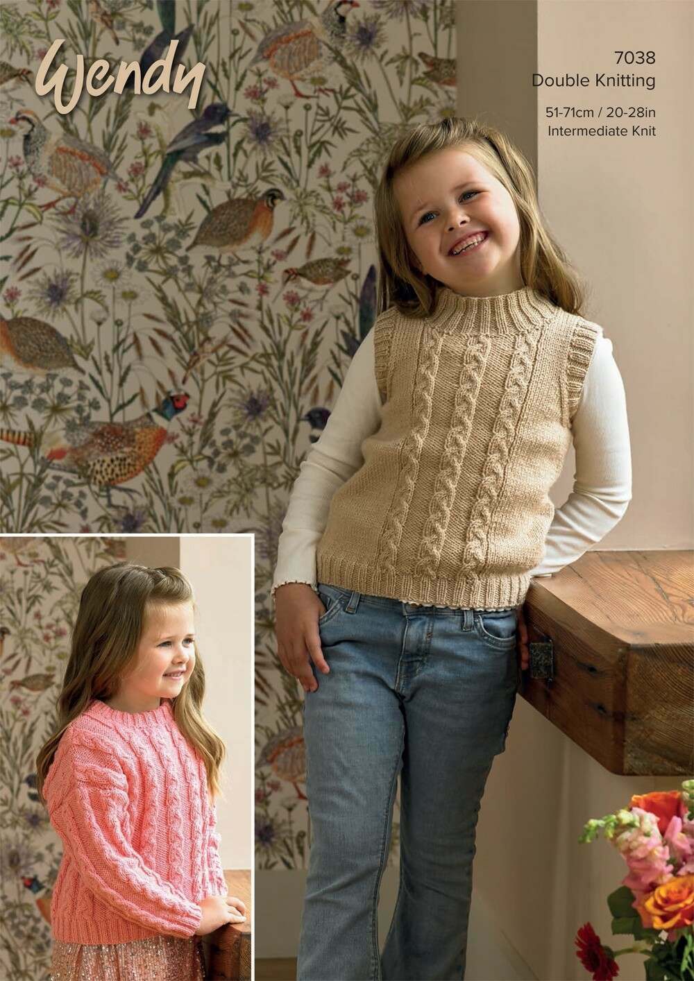 Wendy 7038 Sweater and Slipover in Supreme DK Leaflet