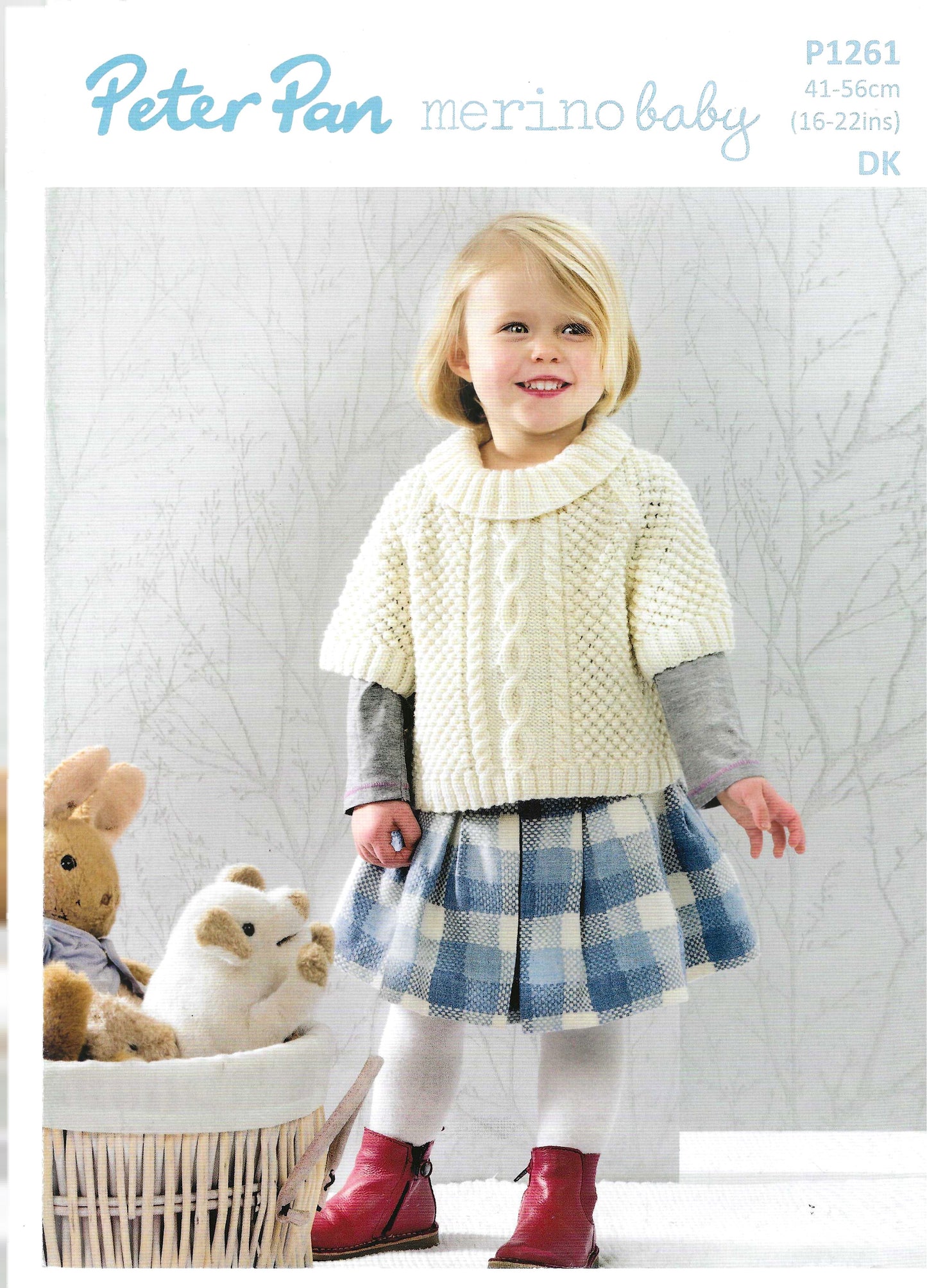 PDF Peter Pan Merino Baby DK Poncho Sweater (Downloadable PDF)