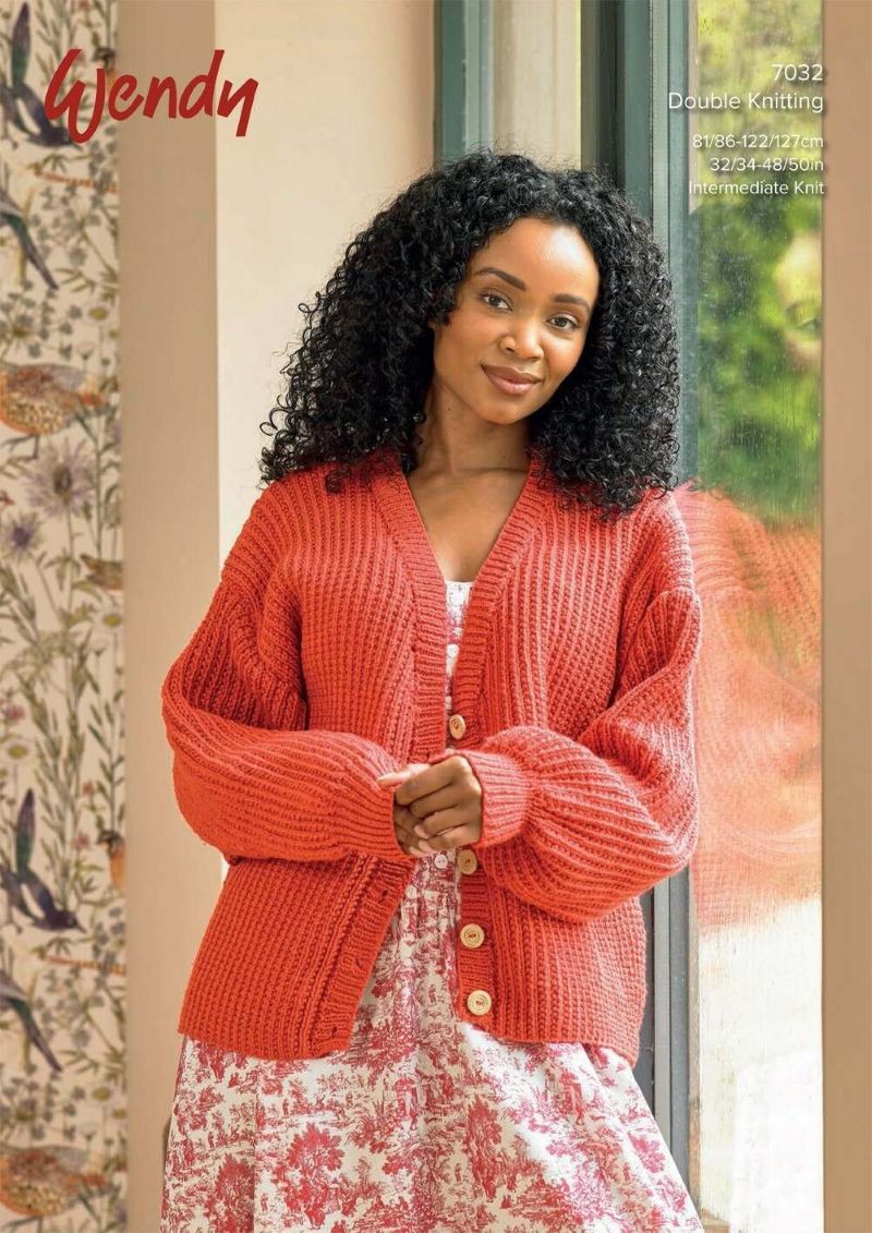 Wendy 7032 Cardigan in Supreme DK Leaflet