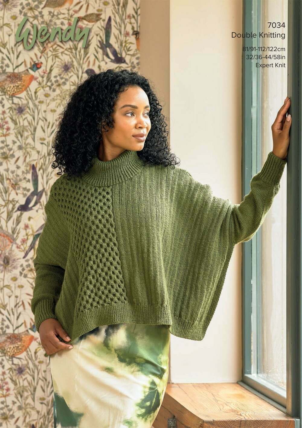 Wendy 7034 Poncho in Supreme DK Leaflet