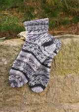 James C Brett JB551 Socks in Funny Feetz Pattern