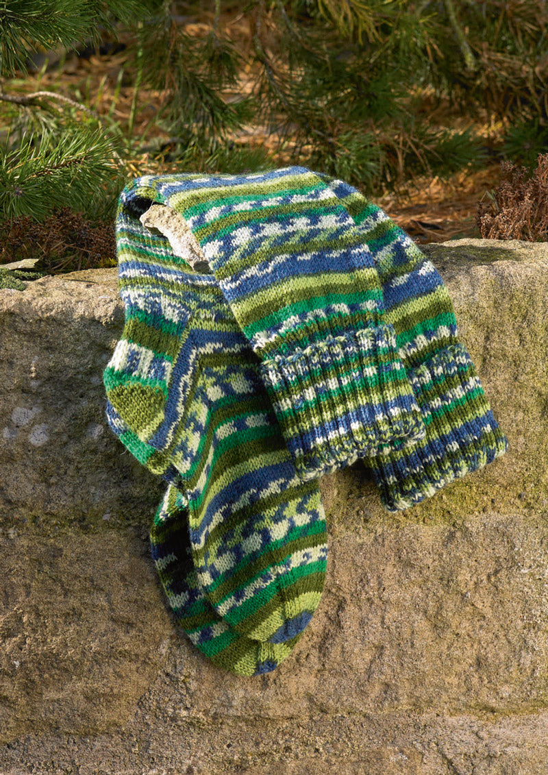 James C Brett JB551 Socks in Funny Feetz Pattern