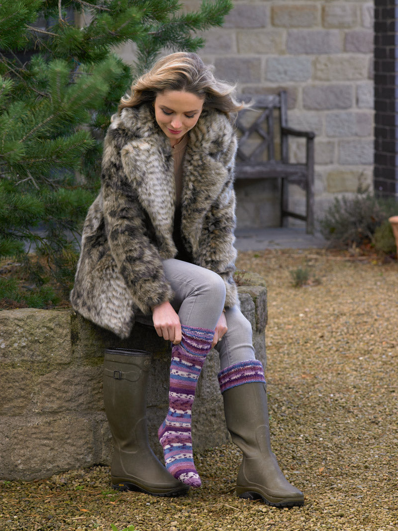 James C Brett JB551 Socks in Funny Feetz Pattern