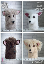 King Cole : Crochet Loo Roll Covers Super Chunky 9074