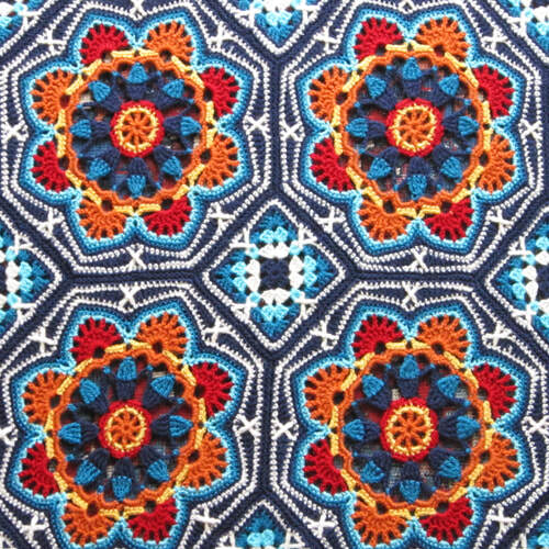 Janie Crow Persian Tiles Blanket Crochet Pattern