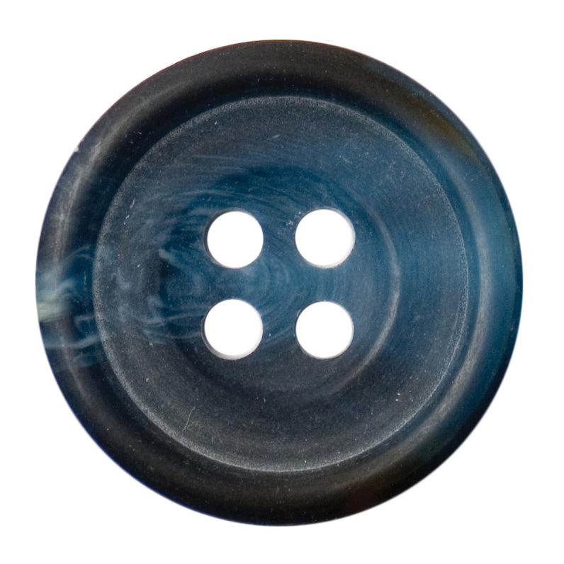 Rimmed Button 25mm Navy