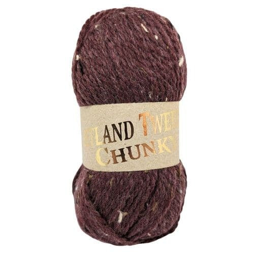 Woolcraft Shetland Tweed Chunky 100g - 1373 Heathered Bilberry