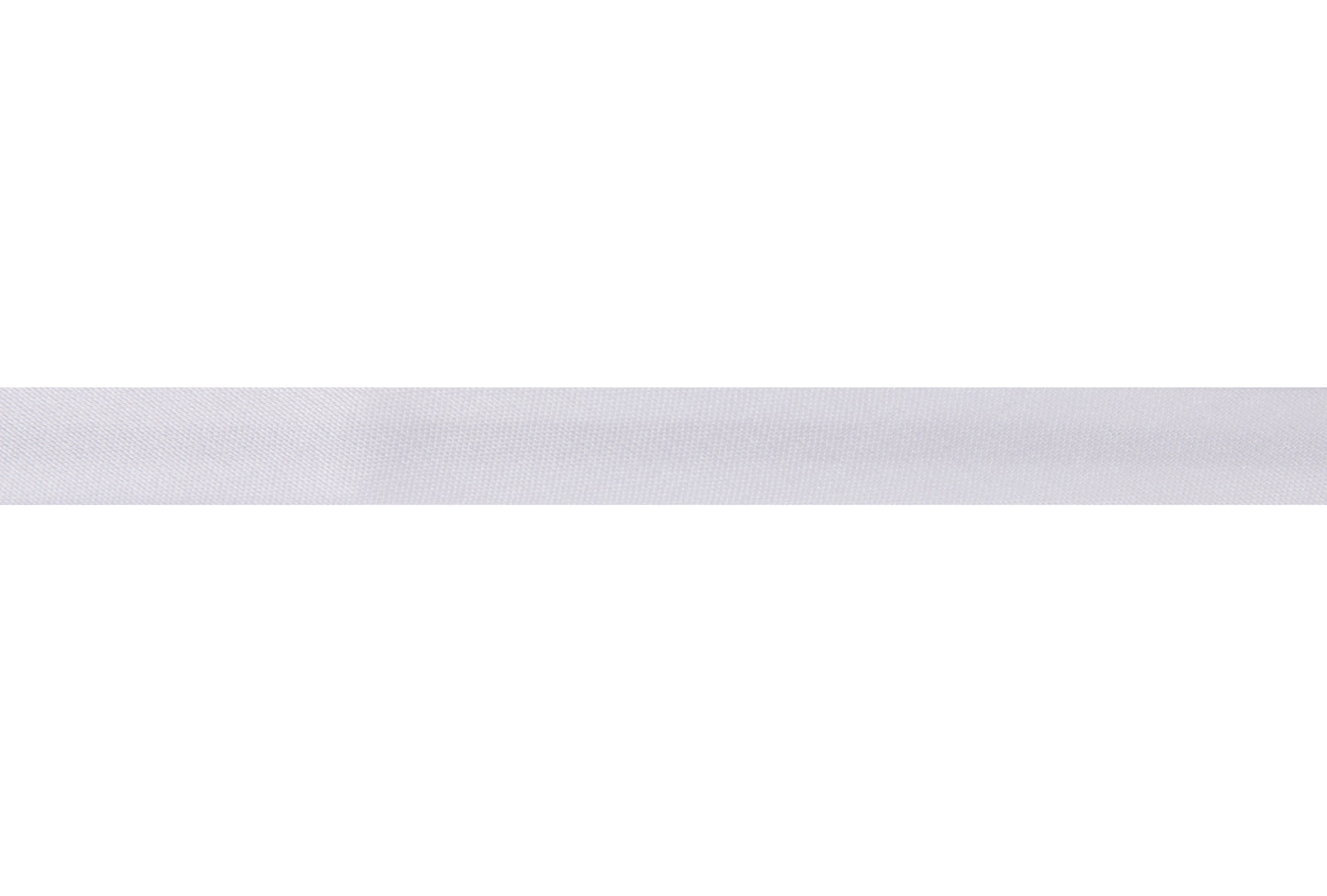 Bias Binding Satin: 2m x 15mm White
