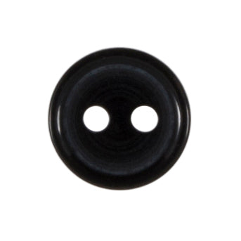 Round Small Shirt Button 9mm Black