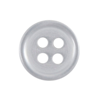Round Small Shirt Button 9mm White