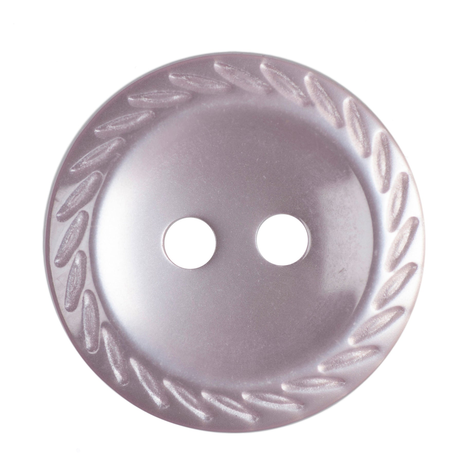 Rimmed Edge Button : 11mm: Lilac