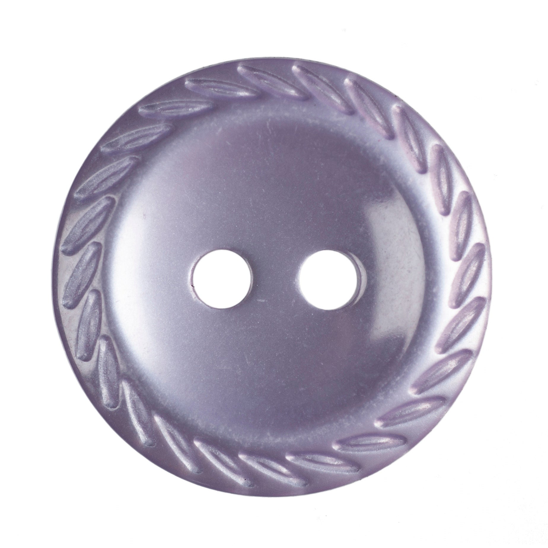 Rimmed Edge Button 14mm: Lilac