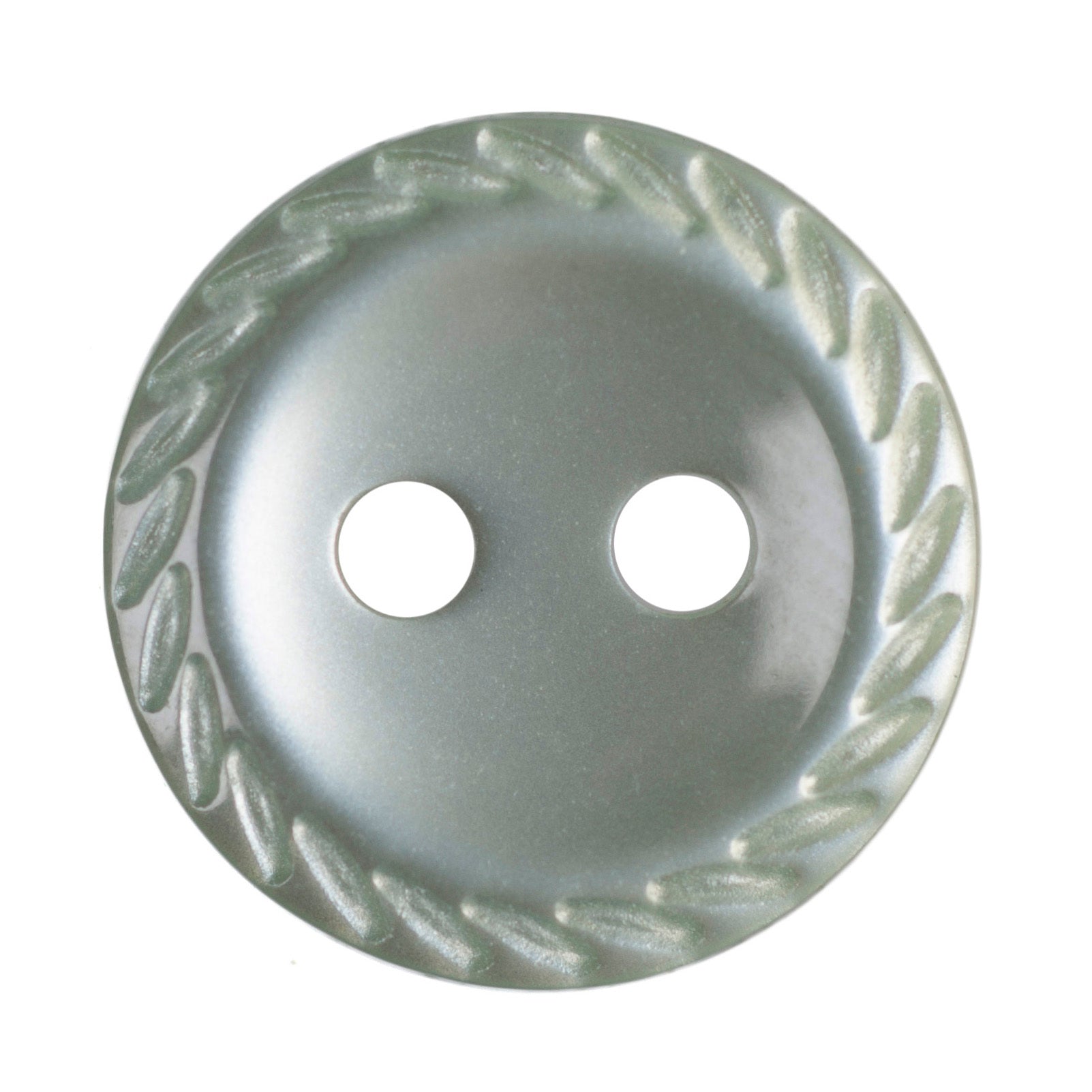 Rimmed Edge Button : 11mm: Mint Green