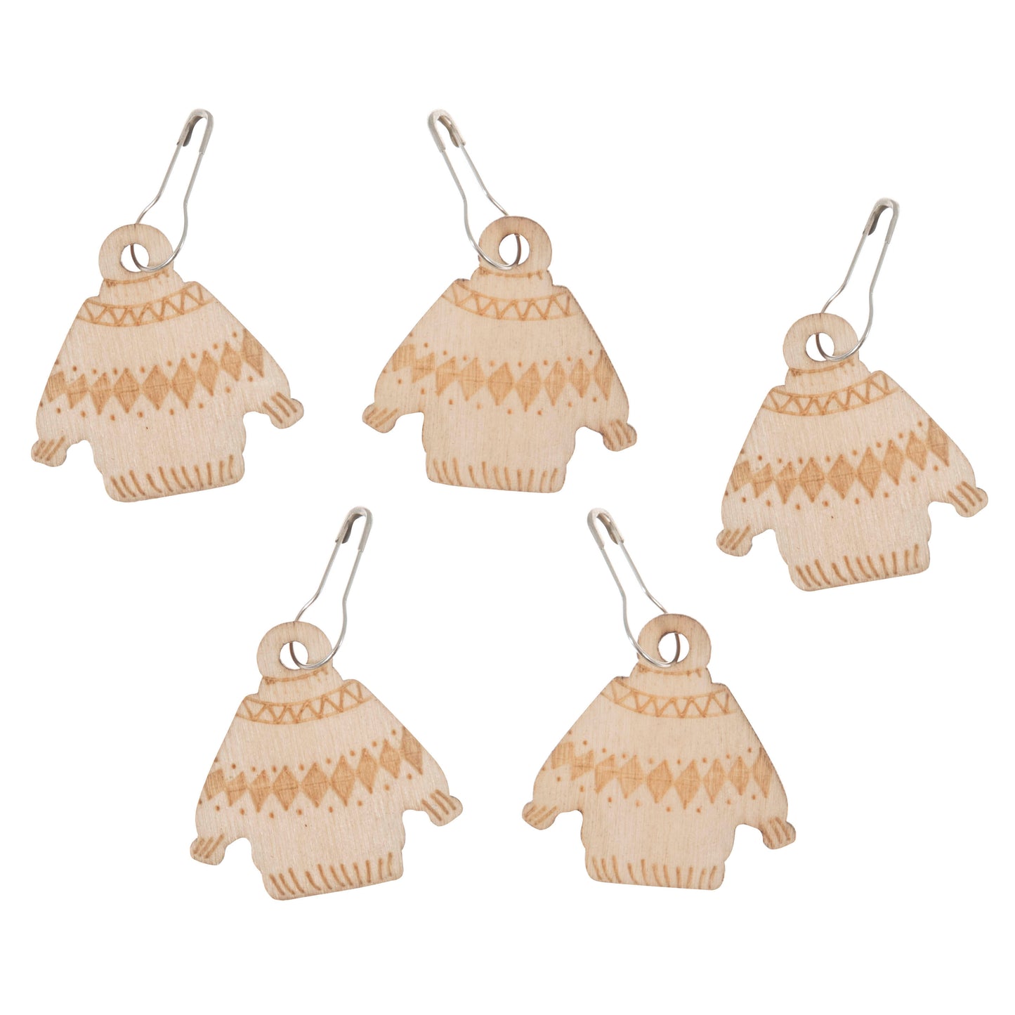 Wooden Stitch Markers - Woolly Jumper