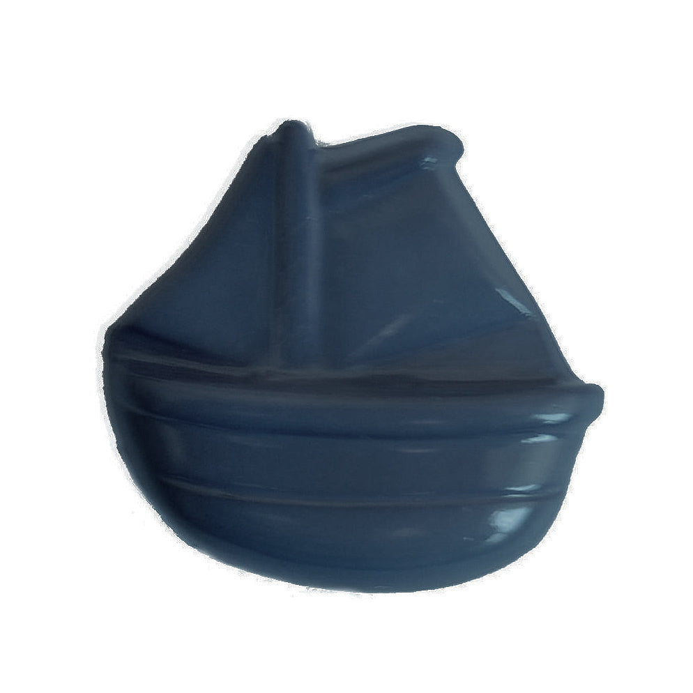 Boat Button 15mm Light Blue