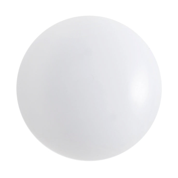 Domed Button Shiny White 10mm