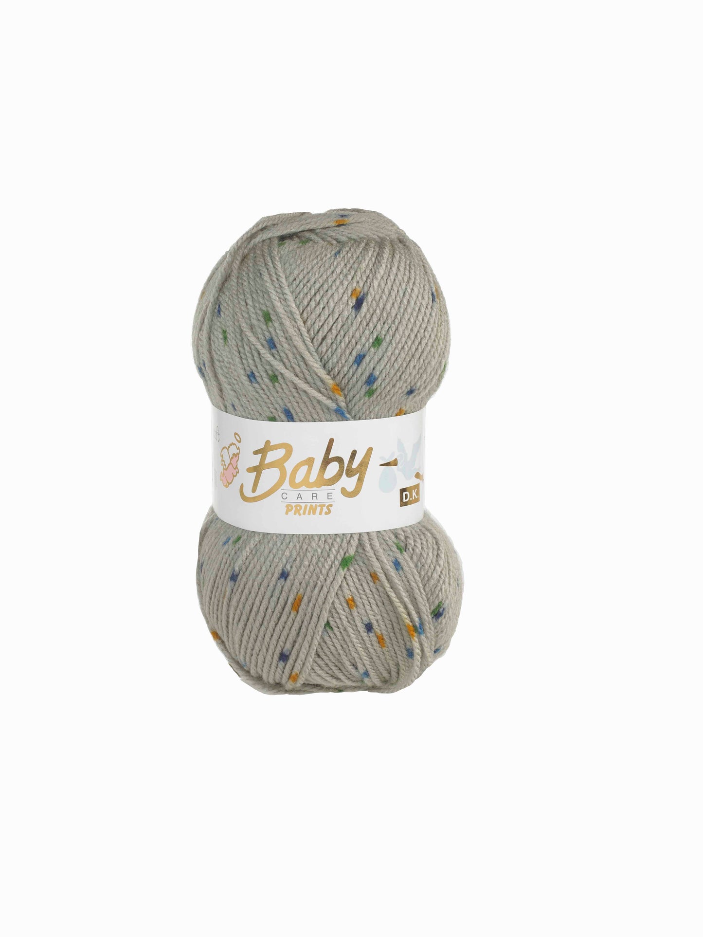 Woolcraft Baby Care 654 Grey Spot Prints DK