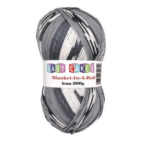 Woolcraft Blanket In A Ball Aran 02 Liquorice 300g