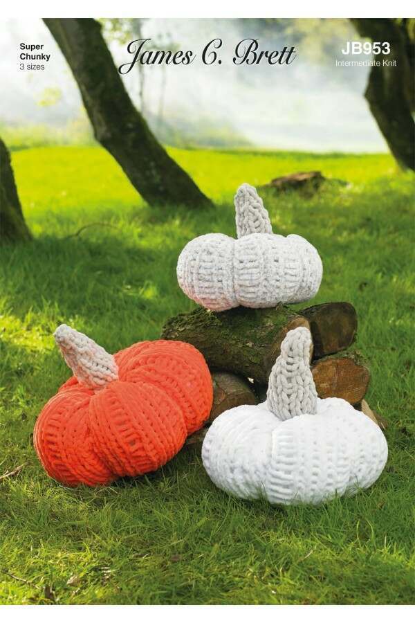 James C Brett 953 Pumpkins in Flutterby Huggable Leaflet