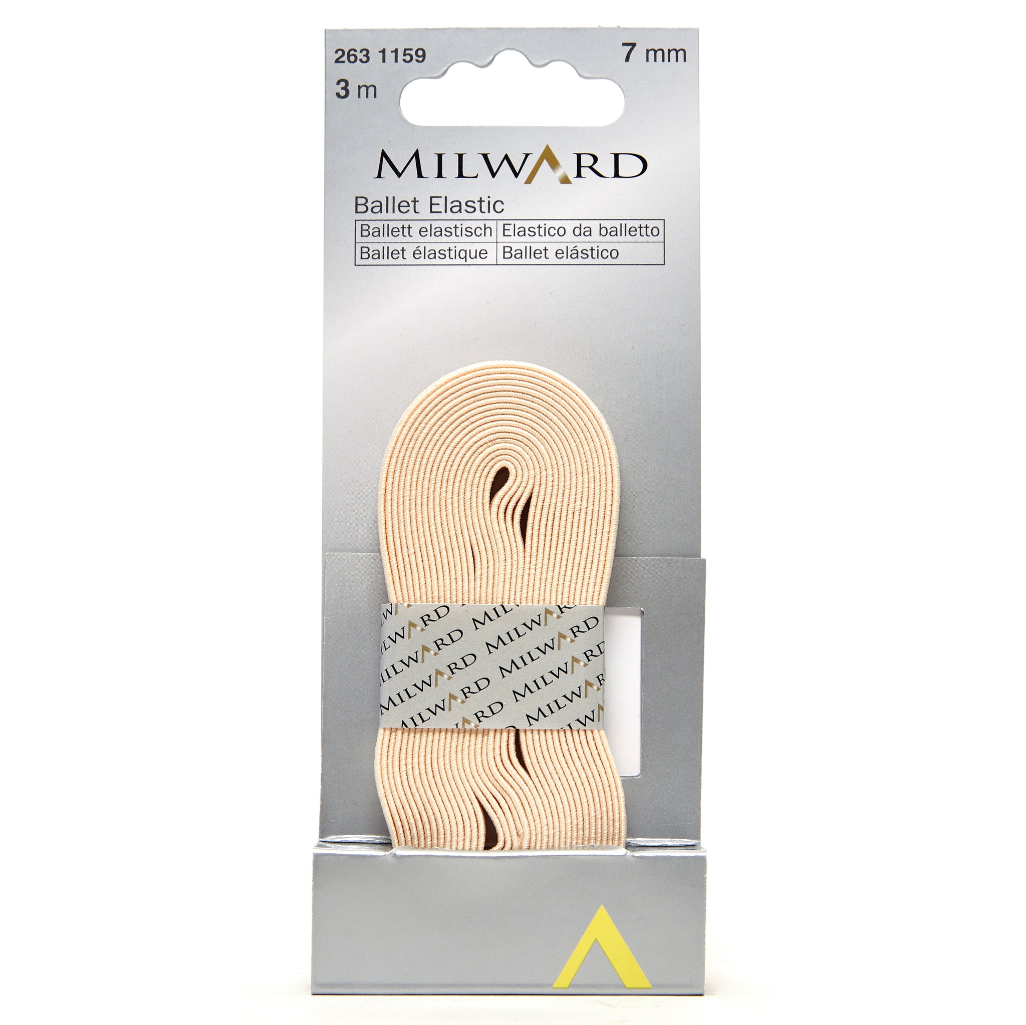 Ballet Elastic: 3m x 7mm: Natural