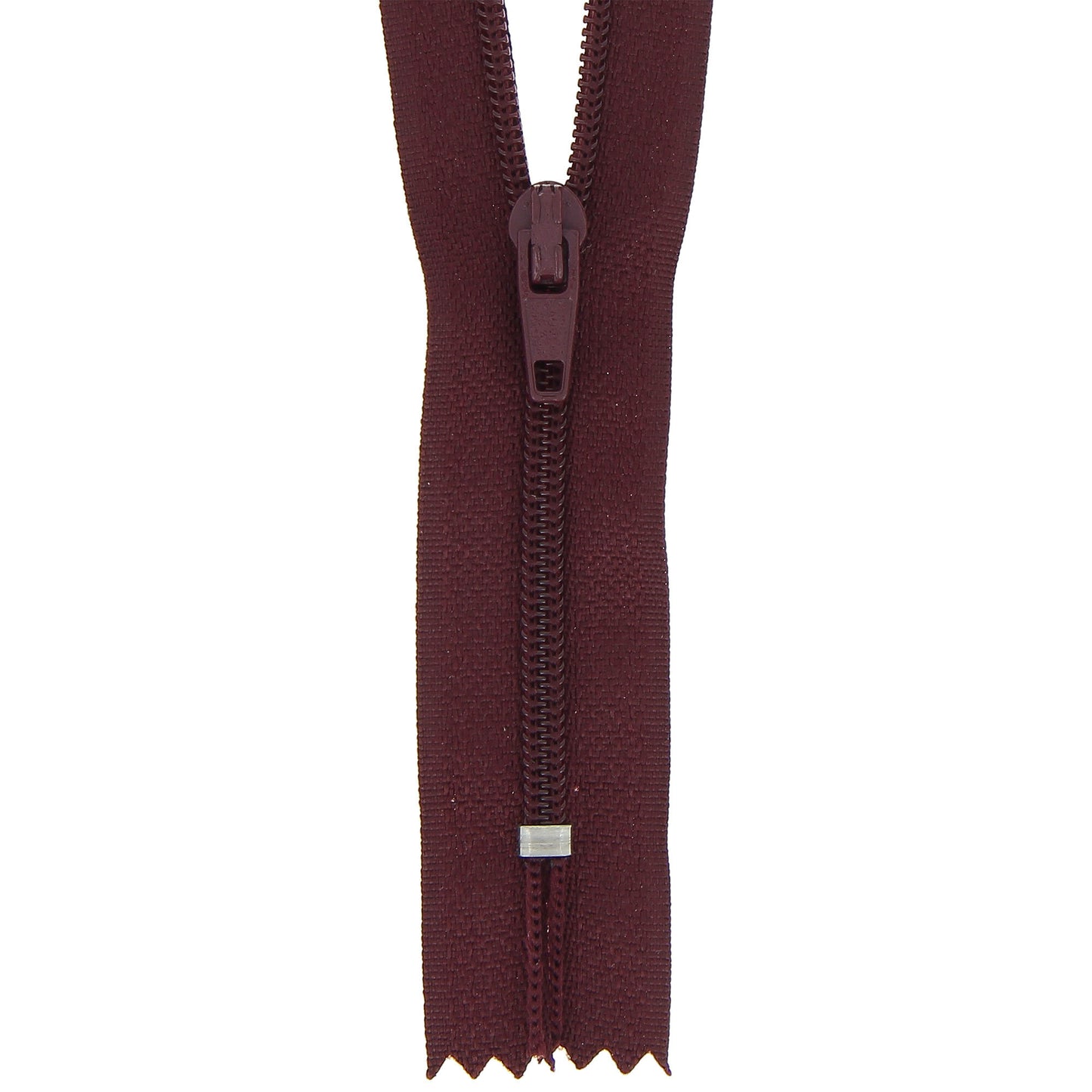 Nylon Dress & Skirt Zip: 30cm: Burgundy