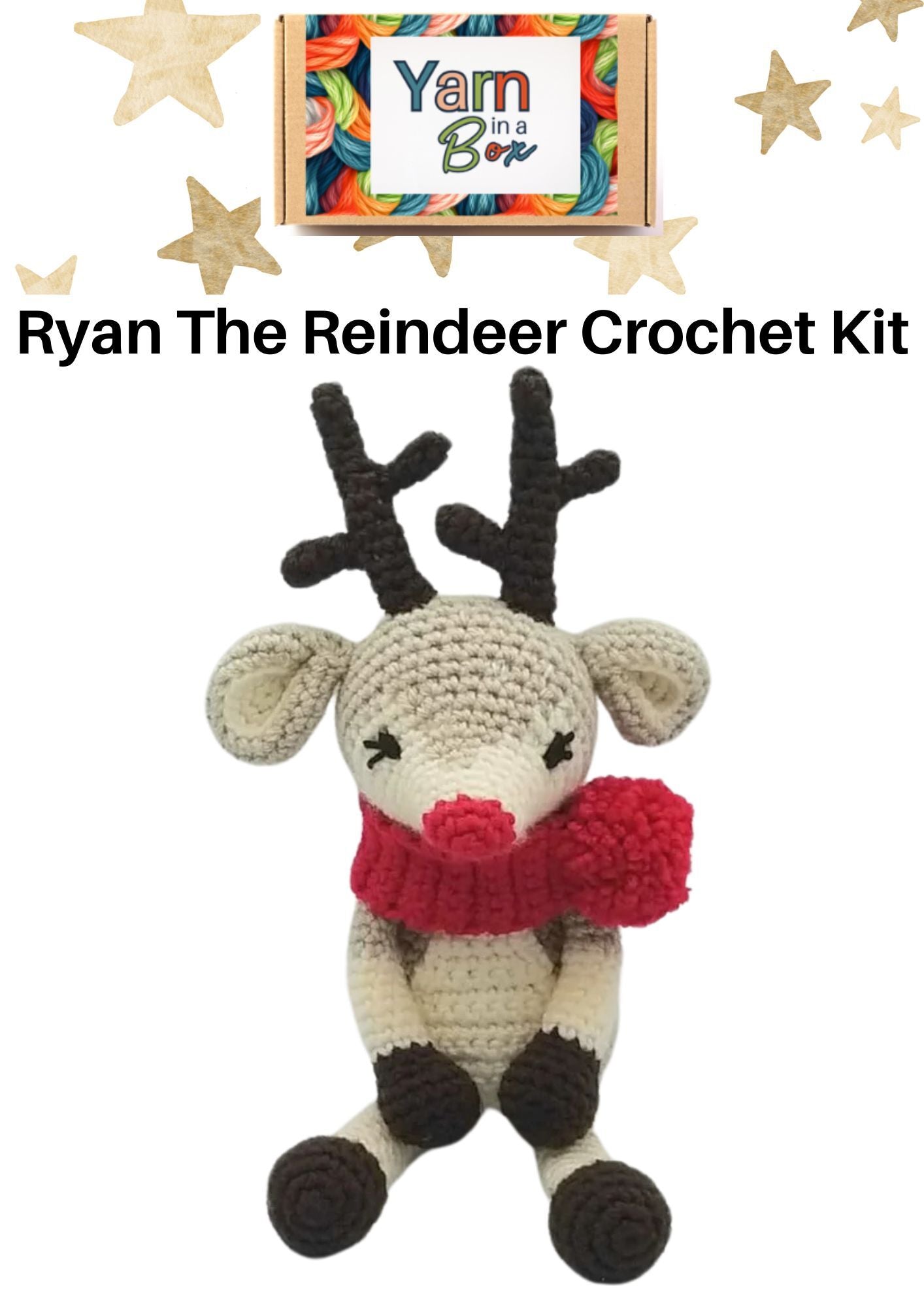 Ryan The Reindeer Crochet Kit With Yarn