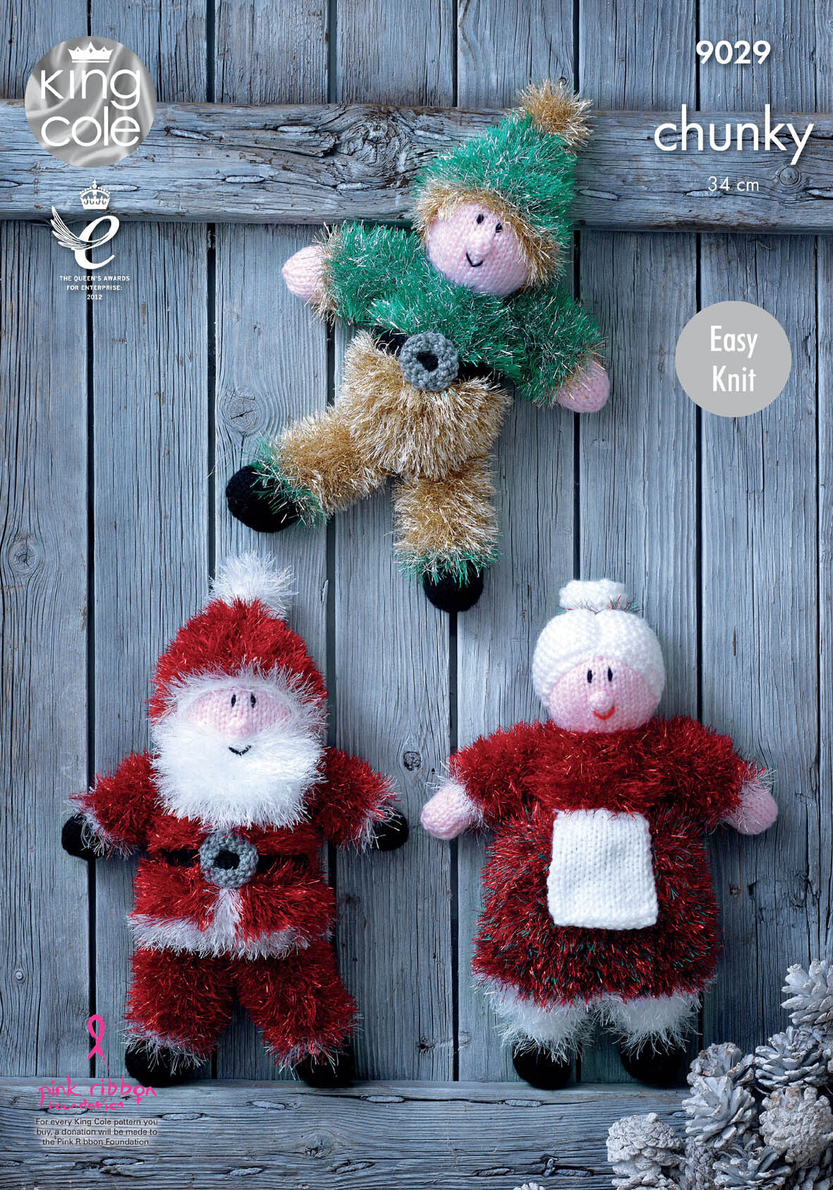 King Cole 9029 Christmas Toys in Tinsel Chunky leaflet