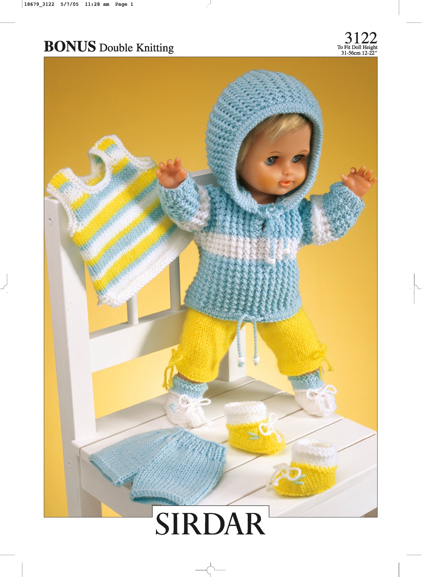 Sirdar Pattern: 3122 Doll Clothes
