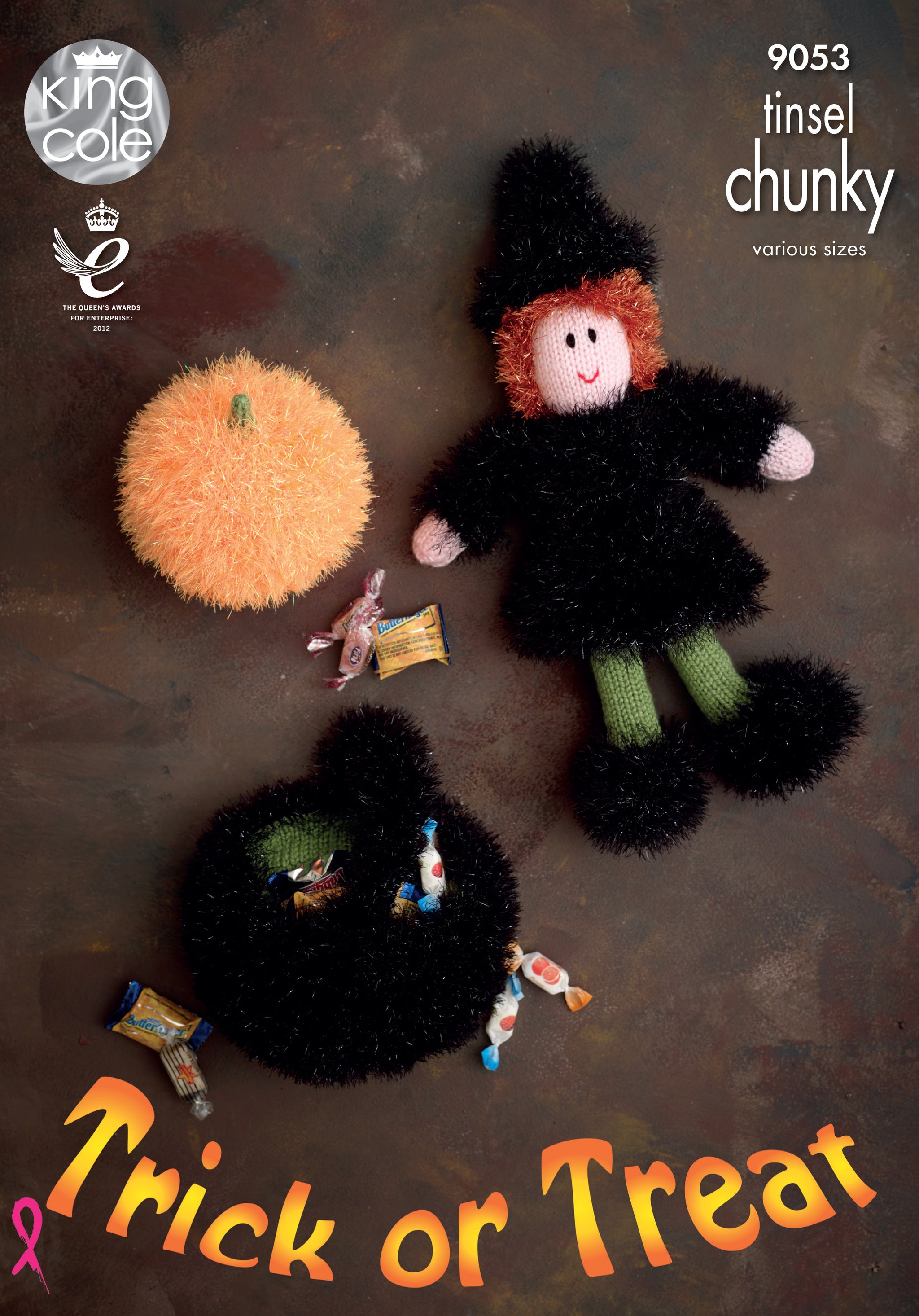 King Cole 9053 Tinsel Halloween in Tinsel Chunky leaflet