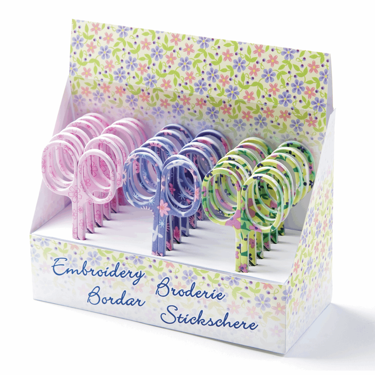Embroidery Scissors Green, Pink or Blue