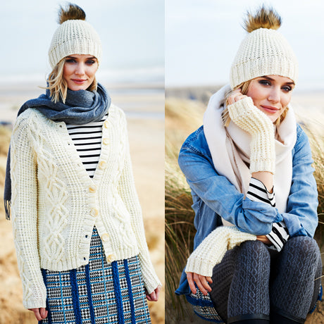 Stylecraft: 9557 Cardigan, Hat & Mitts