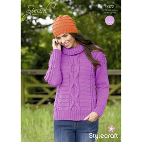 Stylecraft: 9072 Sweater & Hat