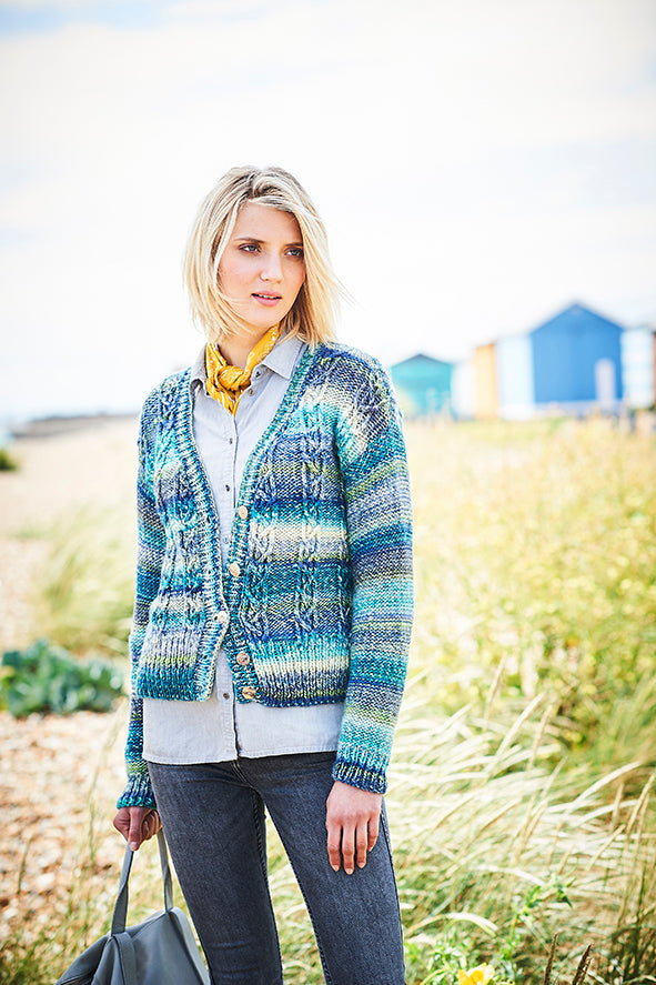 Stylecraft 9717 Carnival Tweed Chunky Sweater Or Cardigan