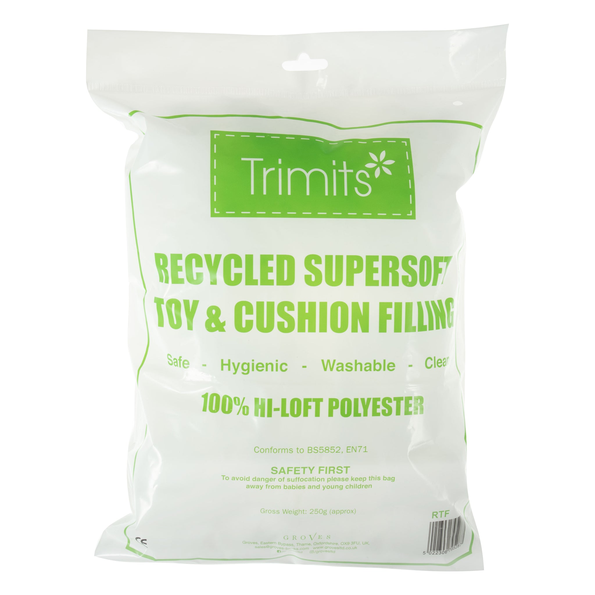 Toy Filling - Stuffing Recycled Supersoft Toy & Cushion Filling 250g (approx)