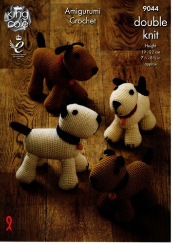 King Cole : Amigurumi Crochet Double Knit Dogs 9044