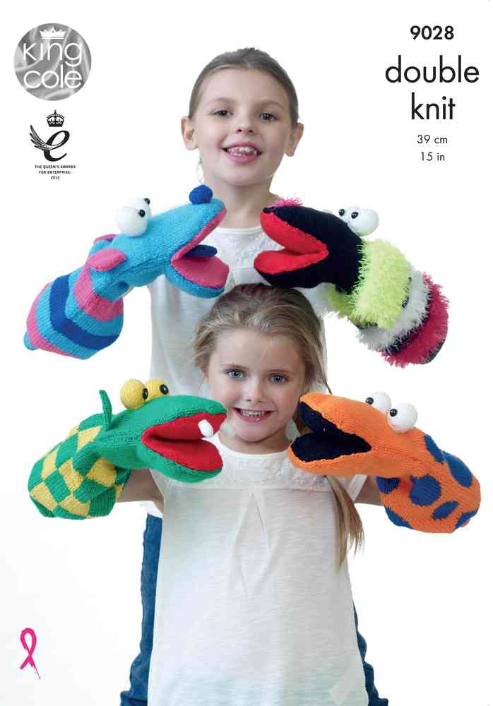 King Cole : Quirky Hand Puppets Double Knitting 9028