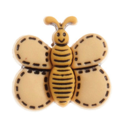 Butterfly Button: Shank 19mm: Yellow
