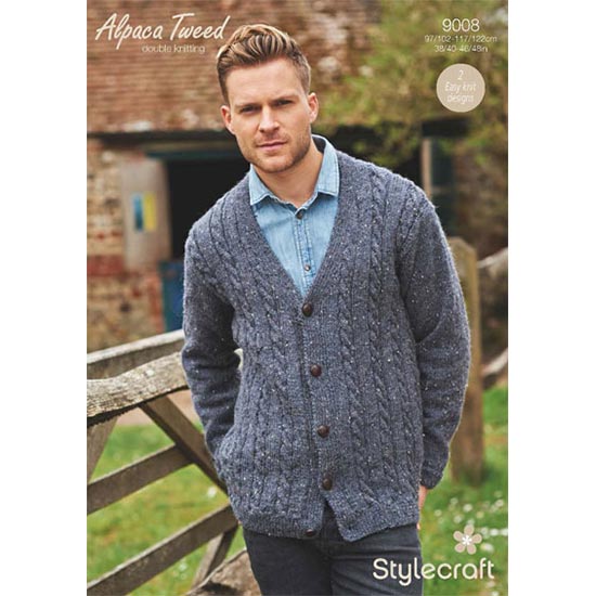 Stylecraft: DK 9008 Mens Cardigans