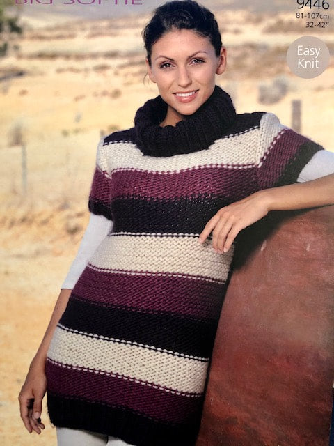 Sirdar : Big Softie Super Chunky Easy Knit Knitting Pattern 9446