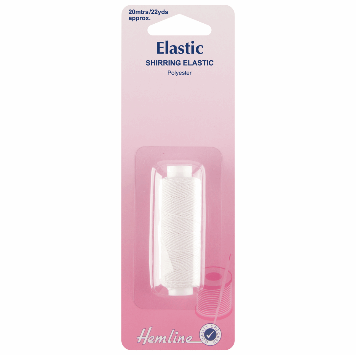 Shirring Elastic White