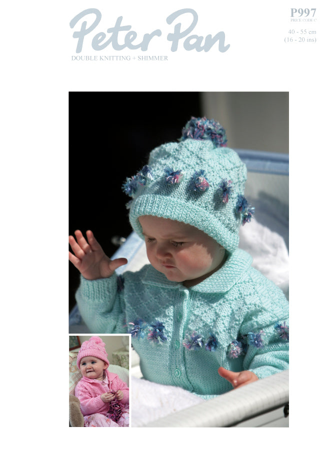 Wendy Peter Pan DK: P997 Collared Jacket With Hat Size 16"-20"