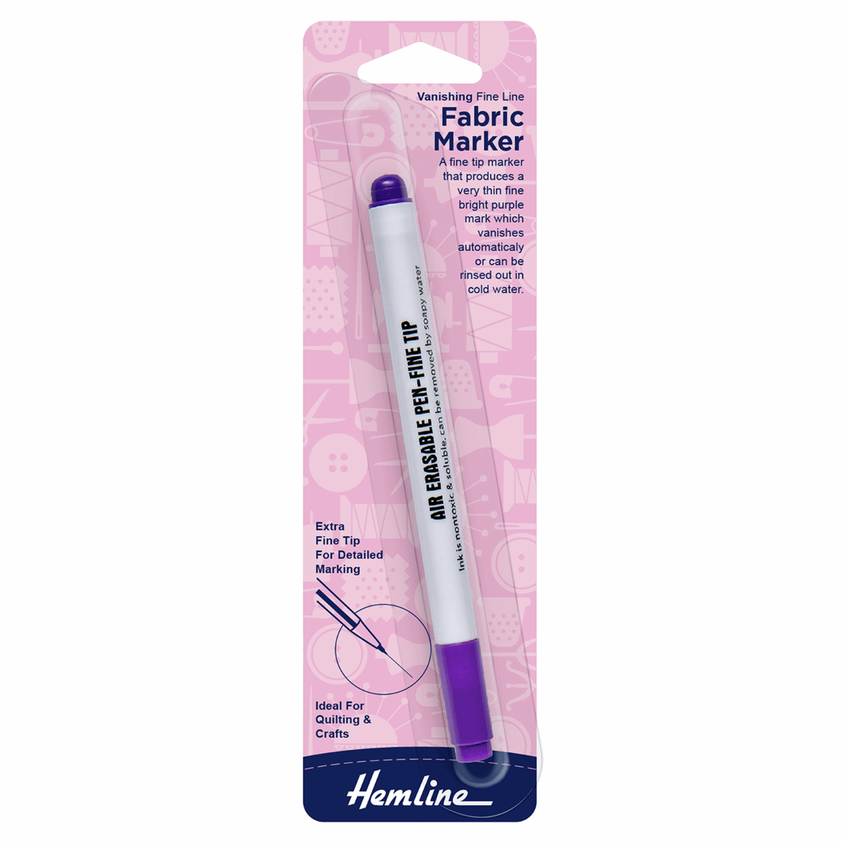 Pen Fabric Marker Vanishing Fine Line