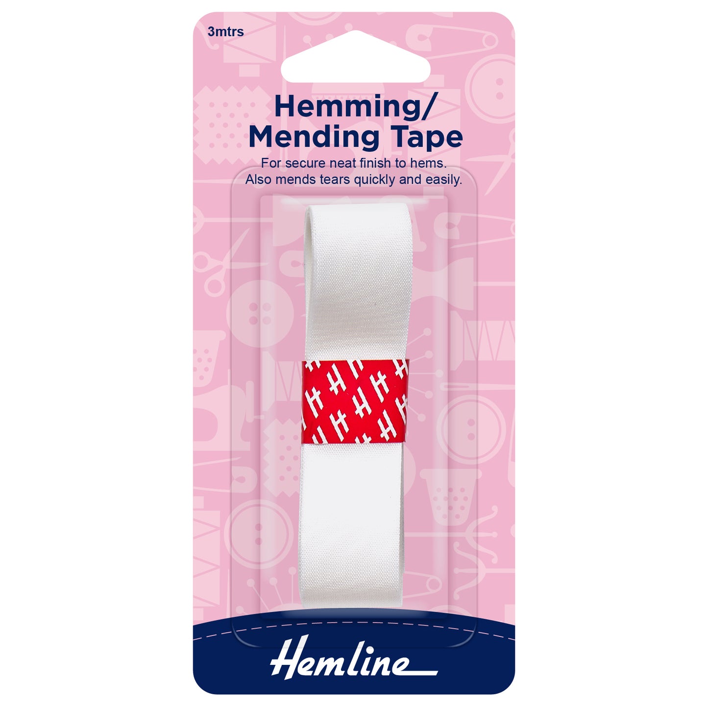 Hemming/Mending Iron on Tape White 20mm x 3mts