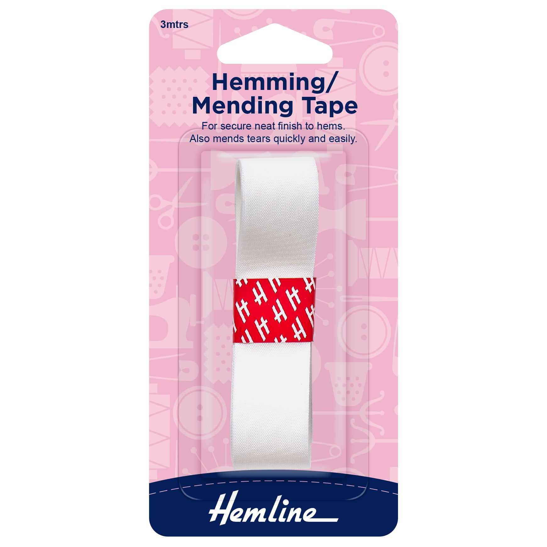 Hemming/Mending Iron on Tape White 20mm x 3mts