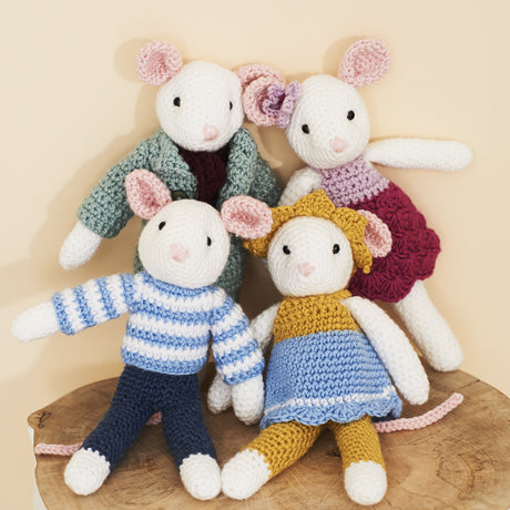 Stylecraft: 9664 Crochet Mice Family